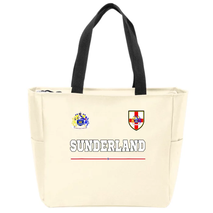 Sunderland Sportssoccer Jersey Flag Football Zip Tote Bag