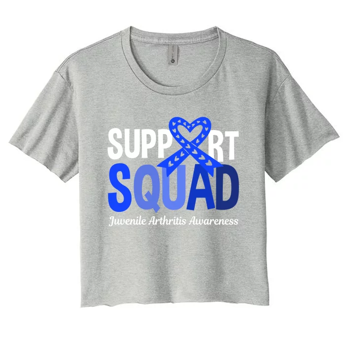 Support Squad Juvenile Arthritis Awareness Wear Meaningful Gift Women's Crop Top Tee