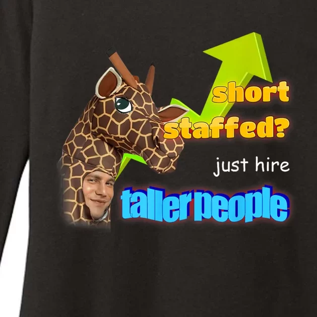 Short Staffed Just Hire Taller People Meme Womens CVC Long Sleeve Shirt