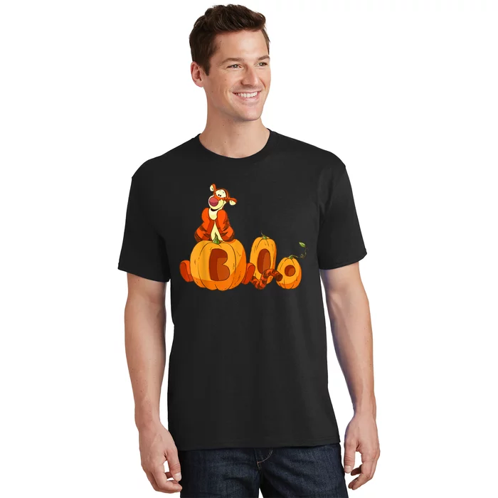 Scary Spooky Jack O Lantern Face Pumpkin Men Boys Halloween T-Shirt