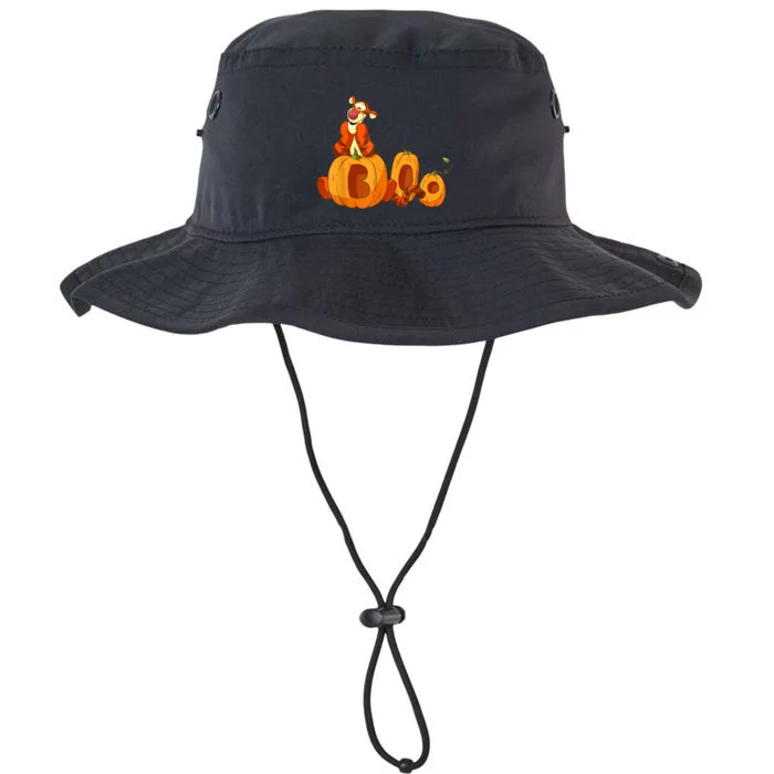 Scary Spooky Jack O Lantern Face Pumpkin Men Boys Halloween Legacy Cool Fit Booney Bucket Hat