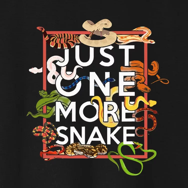 Snake Serpent Just One More Snake Women's Crop Top Tee