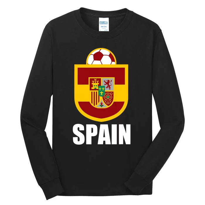 Spain Soccer Jersey Spain Football Fans Tall Long Sleeve T-Shirt