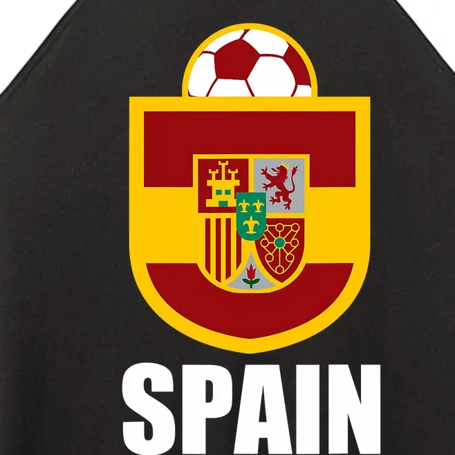 Spain Soccer Jersey Spain Football Fans Women’s Perfect Tri Rocker Tank