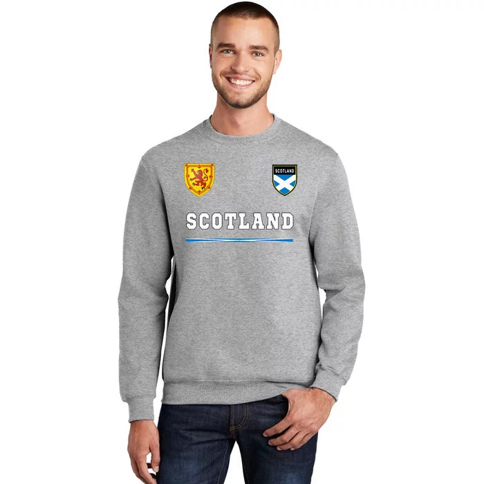 Scotland Sportssoccer Jersey Flag Football Tall Sweatshirt