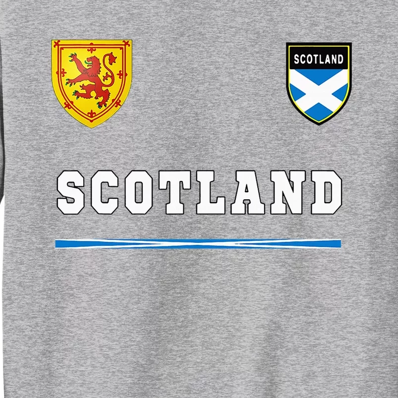 Scotland Sportssoccer Jersey Flag Football Tall Sweatshirt