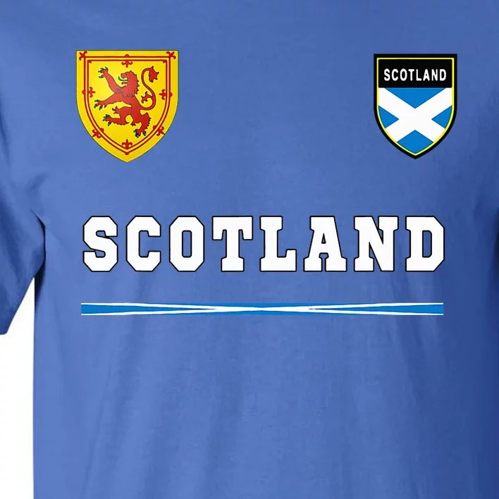 Scotland Sportssoccer Jersey Flag Football Tall T-Shirt