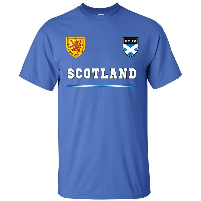 Scotland Sportssoccer Jersey Flag Football Tall T-Shirt