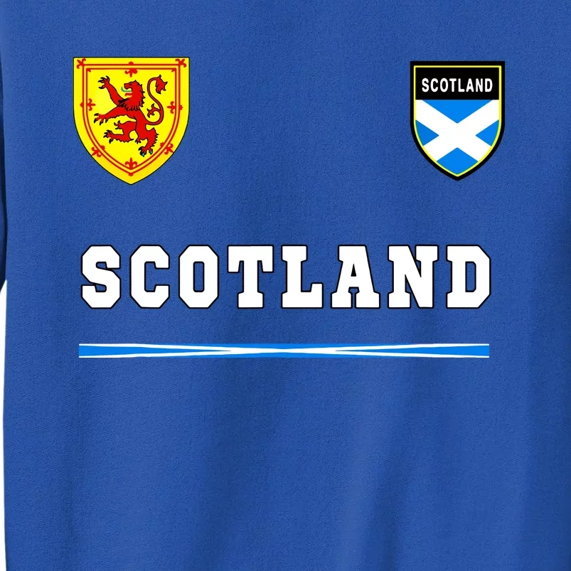 Scotland Sportssoccer Jersey Flag Football Tall Sweatshirt