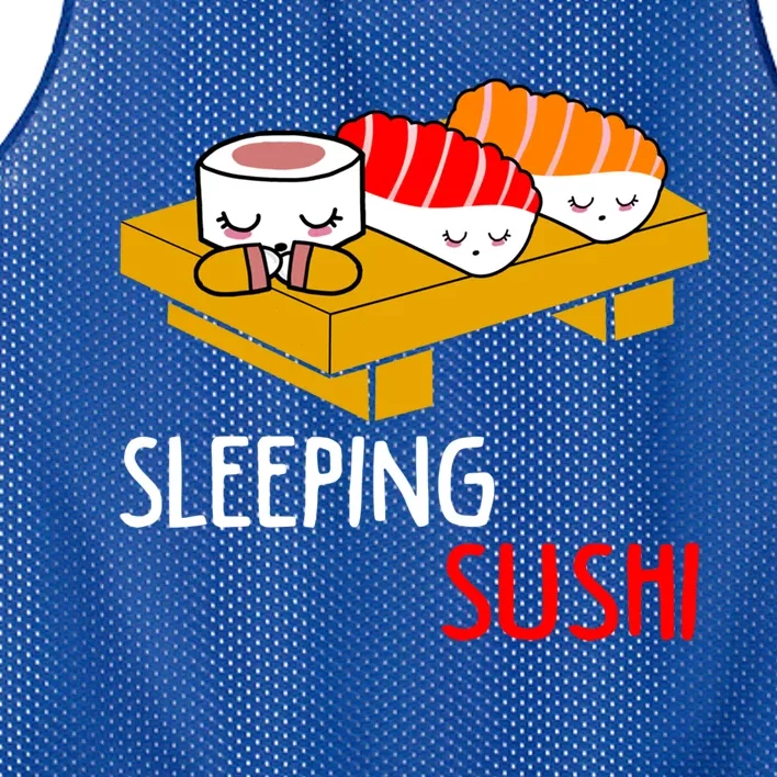 Sleeping Sushi Japanese Food Foodie Funny Sushi Lover Gift Mesh Reversible Basketball Jersey Tank