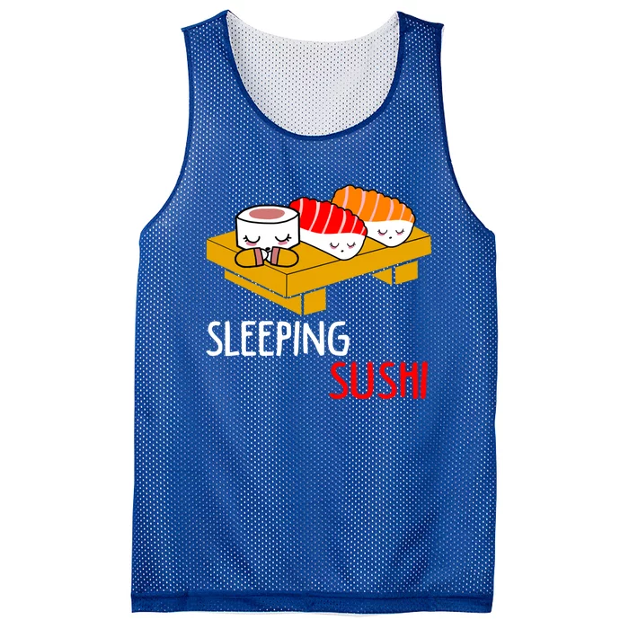 Sleeping Sushi Japanese Food Foodie Funny Sushi Lover Gift Mesh Reversible Basketball Jersey Tank