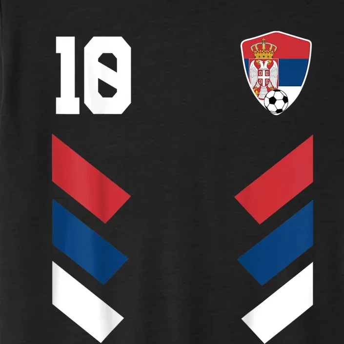 Serbia Soccer Jersey Serbian Football Shirt Flag ChromaSoft Performance T-Shirt