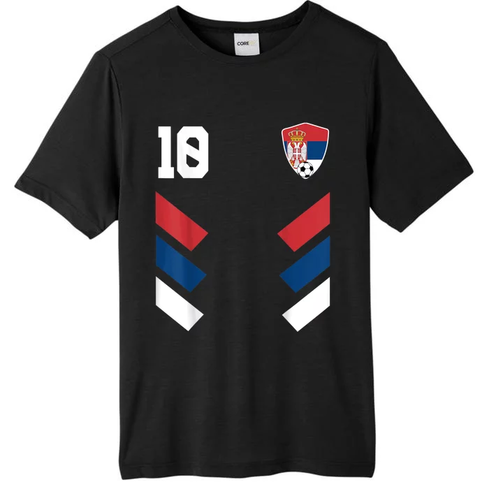 Serbia Soccer Jersey Serbian Football Shirt Flag ChromaSoft Performance T-Shirt