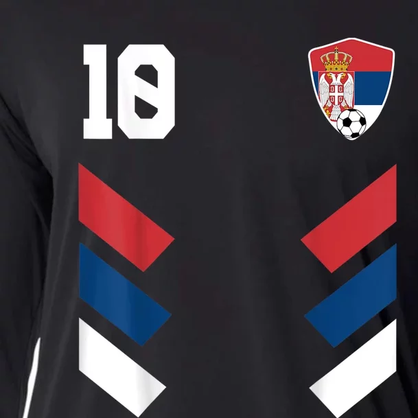 Serbia Soccer Jersey Serbian Football Shirt Flag Cooling Performance Long Sleeve Crew