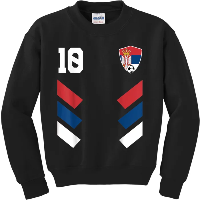 Teeshirtpalace Serbia Soccer Jersey Serbian Football Shirt Flag Kids Sweatshirt