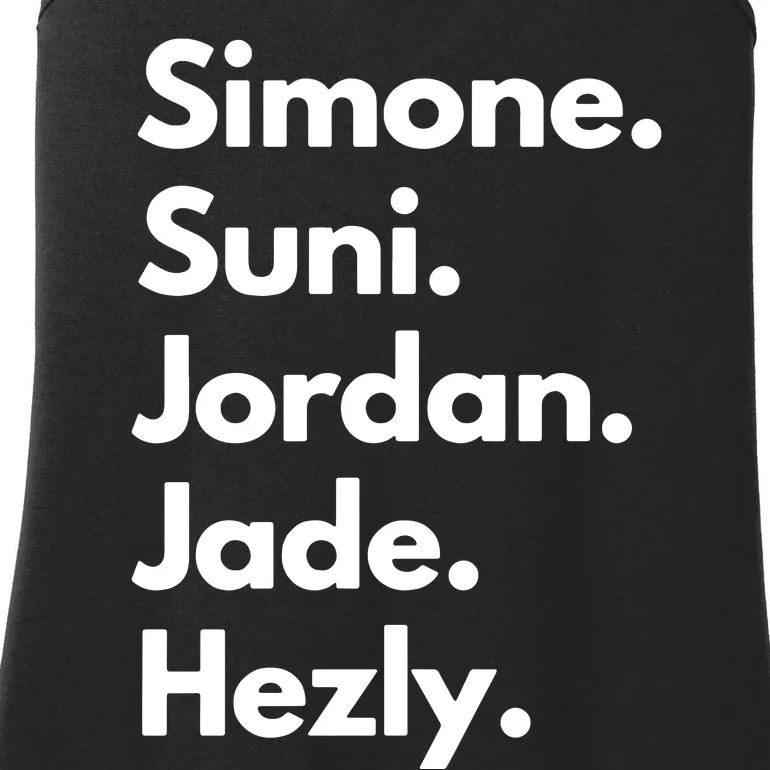 Simone. Suni. Jordan. Jade. Hezly Ladies Essential Tank