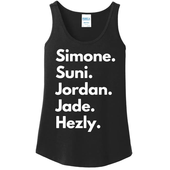 Simone. Suni. Jordan. Jade. Hezly Ladies Essential Tank