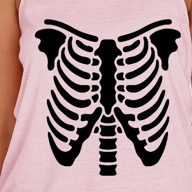 Skeleton Women's Knotted Racerback Tank