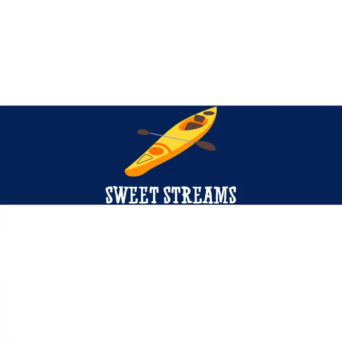 Sweet Streams Kayak Canoeing Boat Bumper Sticker