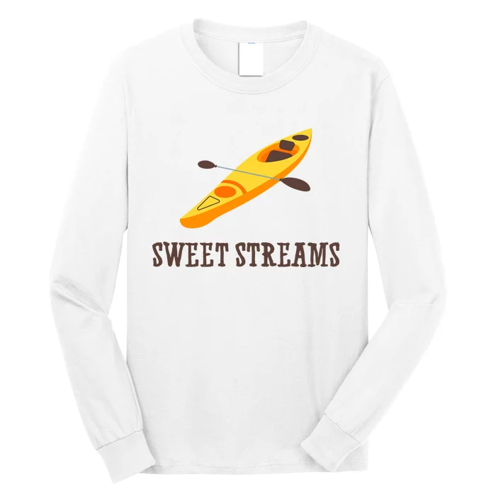 Sweet Streams Kayak Canoeing Boat Long Sleeve Shirt