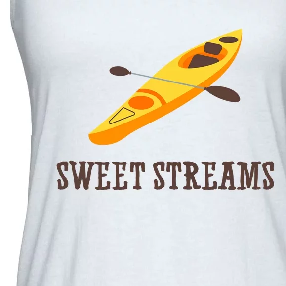 Sweet Streams Kayak Canoeing Boat Ladies Essential Flowy Tank