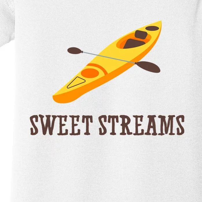 Sweet Streams Kayak Canoeing Boat Baby Bodysuit