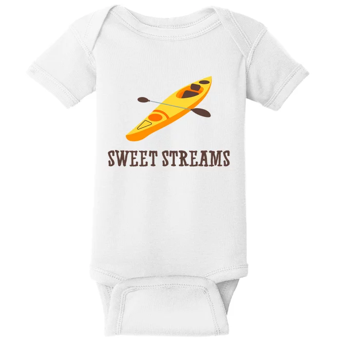 Sweet Streams Kayak Canoeing Boat Baby Bodysuit