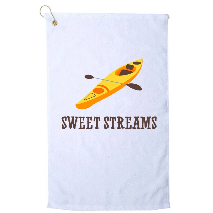 Sweet Streams Kayak Canoeing Boat Platinum Collection Golf Towel