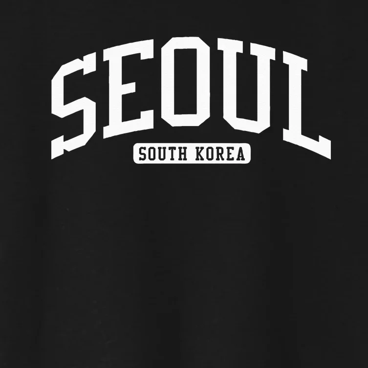 Seoul South Korea College Women's Crop Top Tee