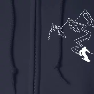 Skiing Full Zip Hoodie