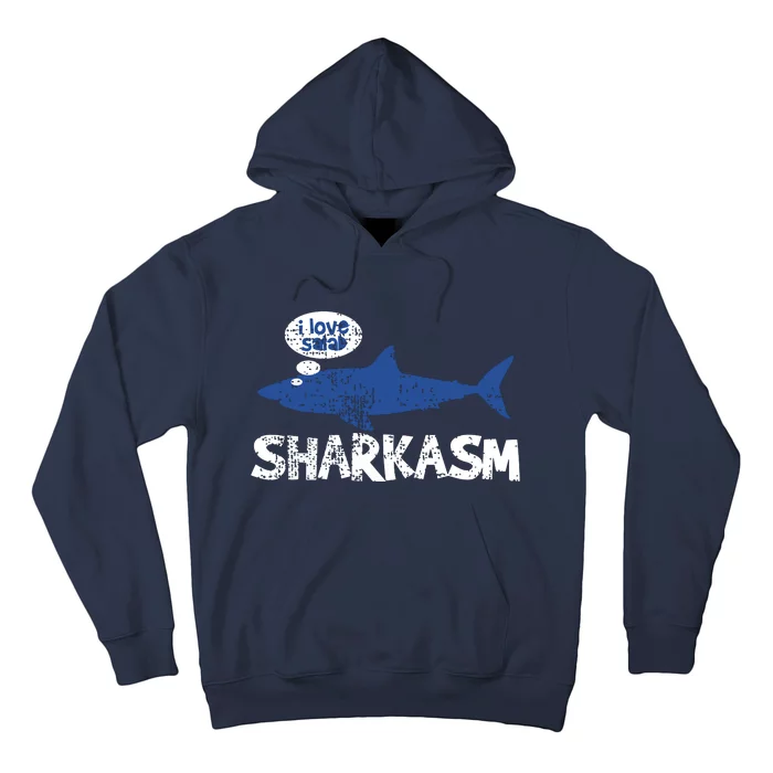 Shark Shar Kasm Marine Biology Funny Vintage Gift Hoodie