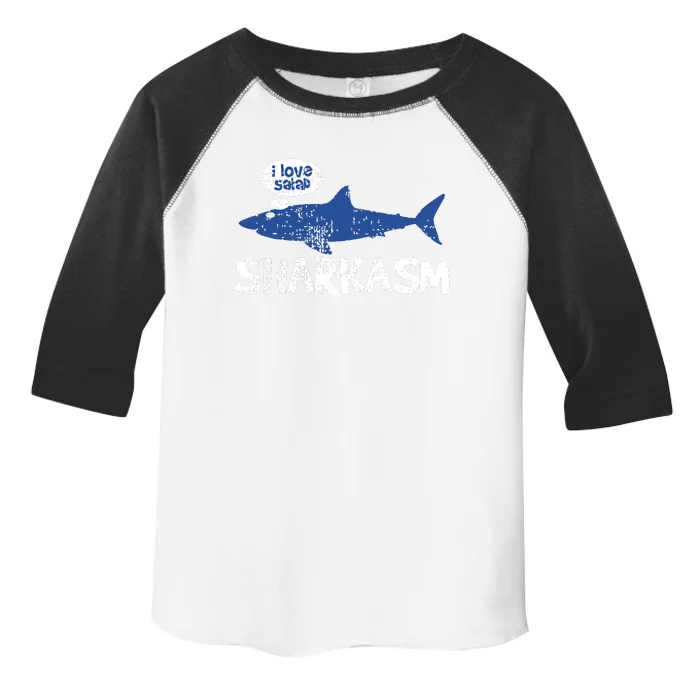 Shark Shar Kasm Marine Biology Funny Vintage Gift Toddler Fine Jersey T-Shirt