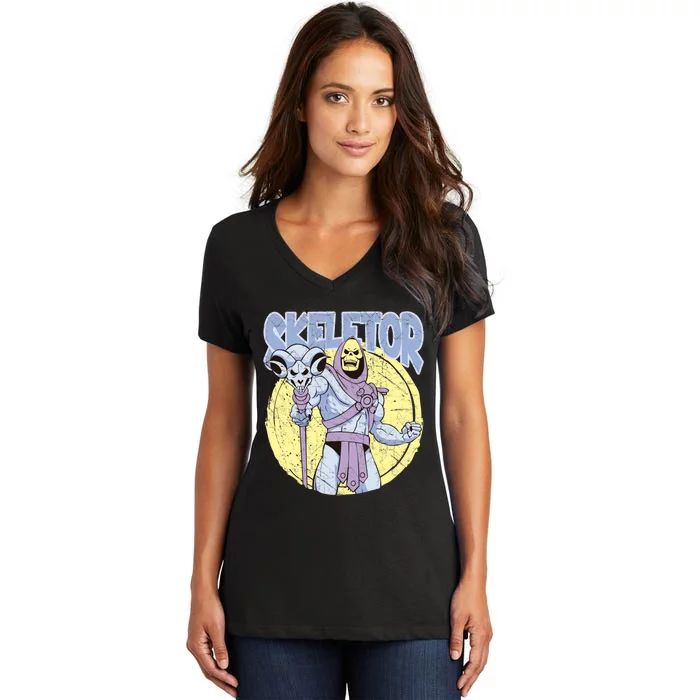 Skeletor Women's V-Neck T-Shirt