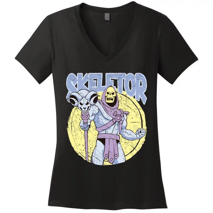 Skeletor Women's V-Neck T-Shirt