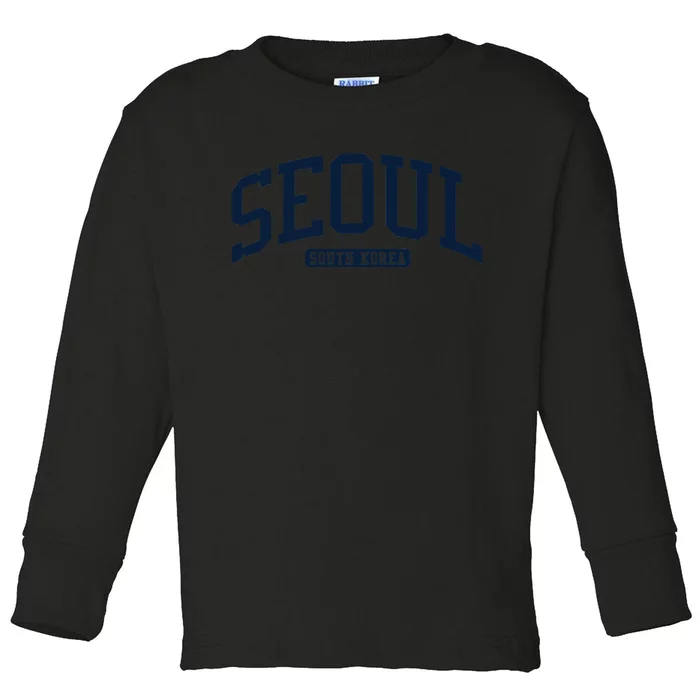 Seoul South Korea College University Style Sweatshirt Toddler Long Sleeve Shirt