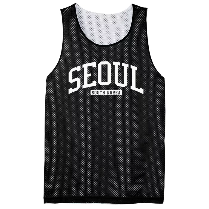 Seoul South Korea College University Style Mesh Reversible Basketball Jersey Tank