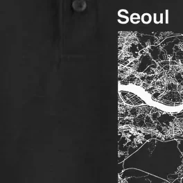 Seoul South Korea Classic City Map Graphic Dry Zone Grid Performance Polo