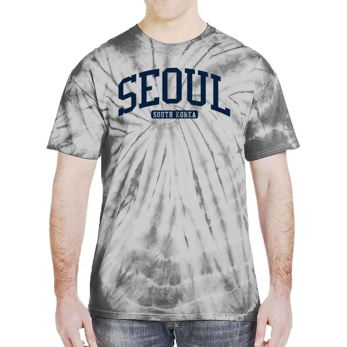 Seoul South Korea College University Style Tie-Dye T-Shirt