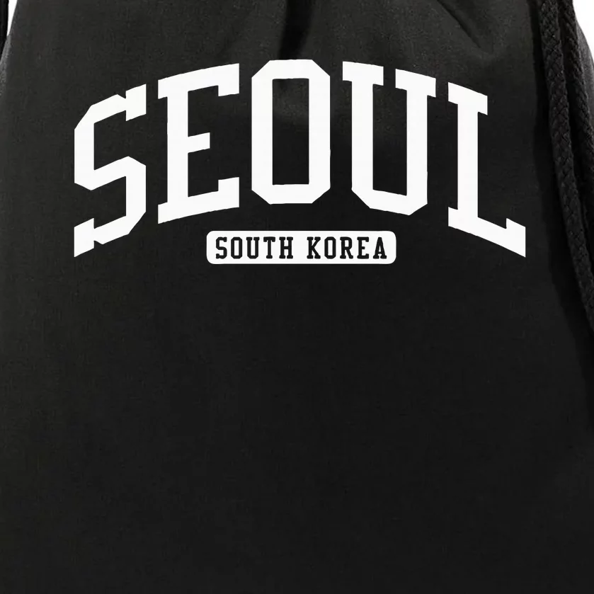 Seoul South Korea College University Style Drawstring Bag