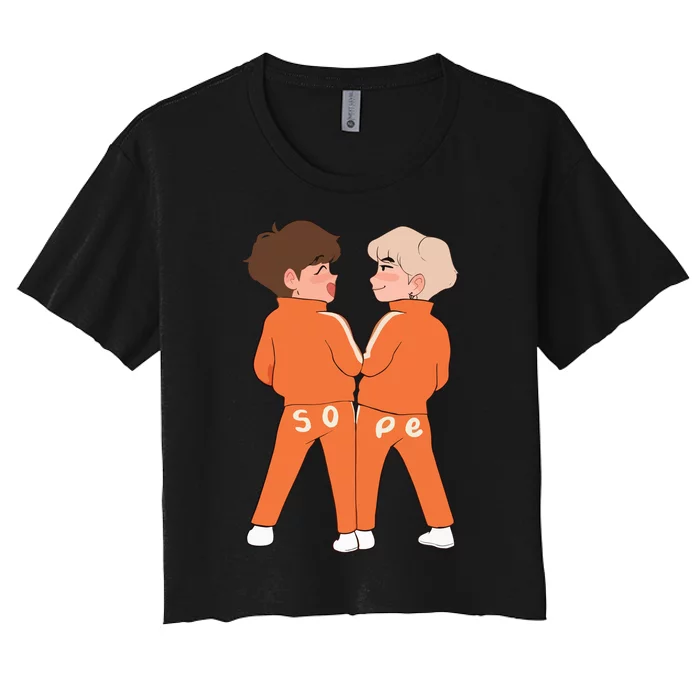 Sope Ship Kpop Women's Crop Top Tee