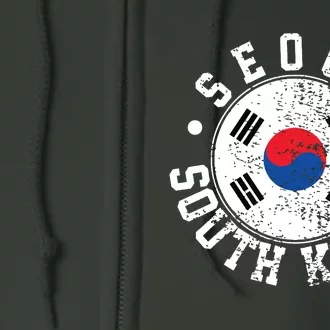 Seoul South Korea Full Zip Hoodie