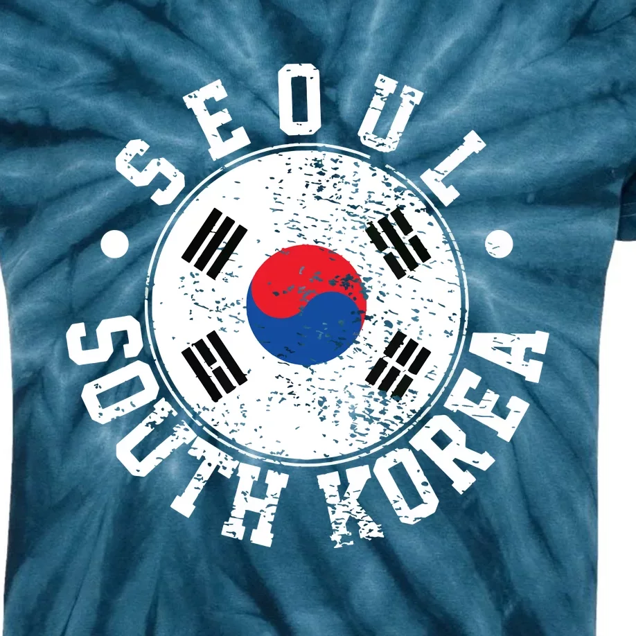 Seoul South Korea Kids Tie-Dye T-Shirt