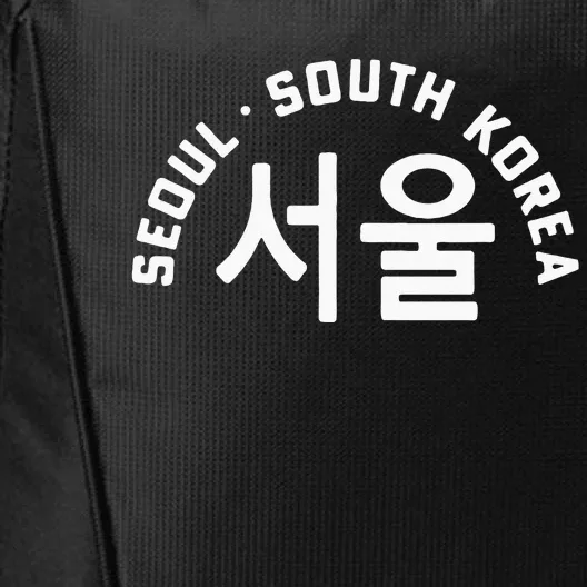 Seoul South Korea Korean Hangul College Style Retro City Backpack