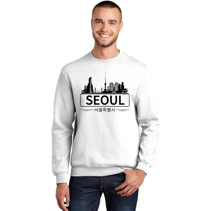 Seoul South Korea Skyline Cityscape Sweatshirt