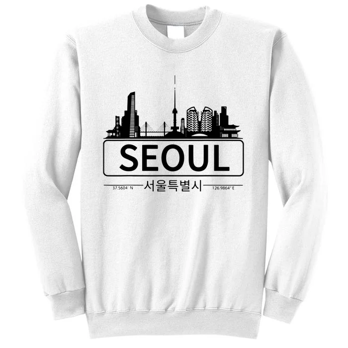 Seoul South Korea Skyline Cityscape Sweatshirt