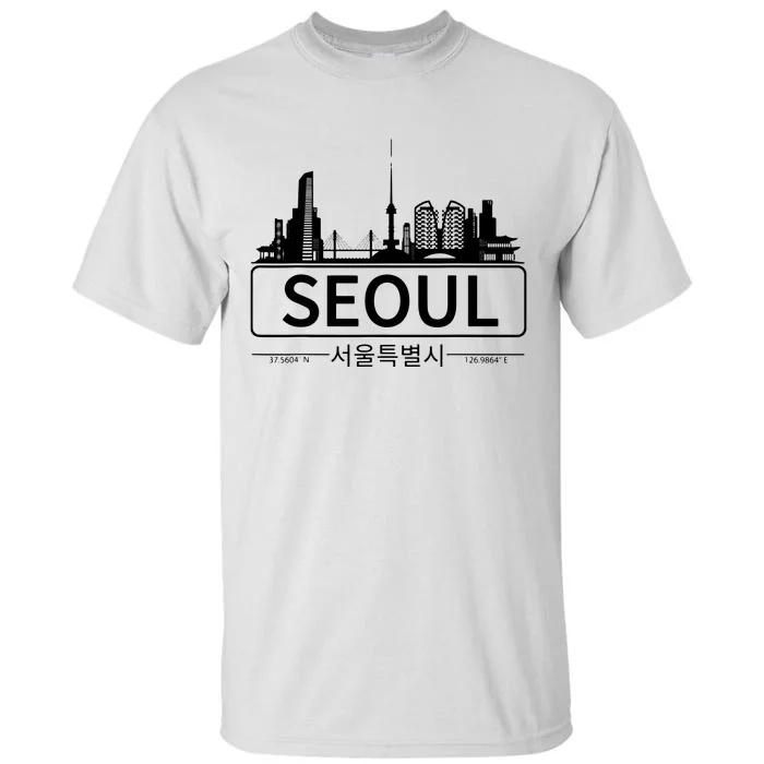 Seoul South Korea Skyline Cityscape Tall T-Shirt