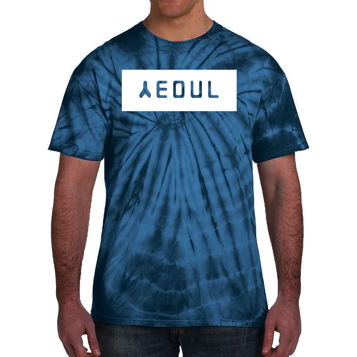 Seoul South Korea With Hangeul City Of Korea Tie-Dye T-Shirt