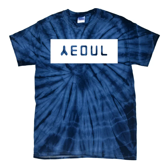 Seoul South Korea With Hangeul City Of Korea Tie-Dye T-Shirt