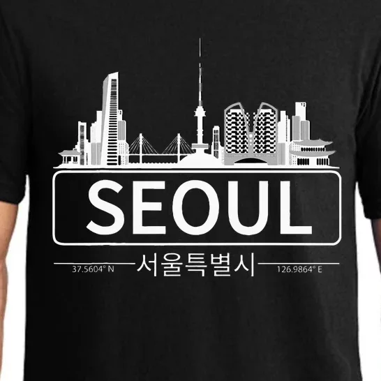 Seoul South Korea Skyline Cityscape Pajama Set