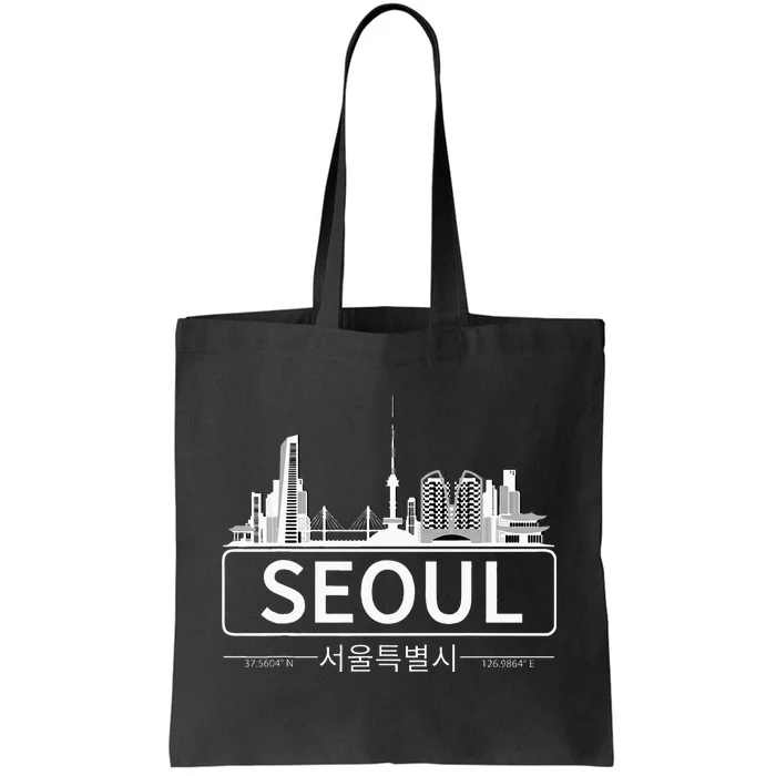 Seoul South Korea Skyline Cityscape Tote Bag